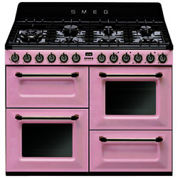 Smeg TR4110 Dual Fuel Range Cooker Pink